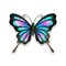 G128 Butterfly Metal Wall Art Decor | Blue and Purple Butterfly Indoor Outdoor Wall Art Hanging Decor for Bedroom, Living Room, Garden, Patio